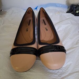 Collection By Clark's Women's Flats Pink & Black Cushion Office Core 9.5 M